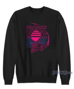 Neon Time Travel Quackity Planet Duck Sweatshirt Neon Time Travel Quackity Planet Duck Sweatshirt