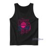 Neon Time Travel Quackity Planet Duck Tank Top