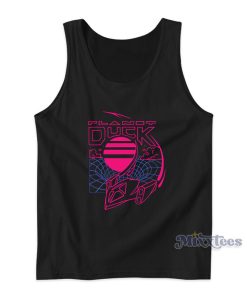 Neon Time Travel Quackity Planet Duck Tank Top Neon Time Travel Quackity Planet Duck Tank Top