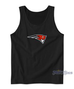 New England Patriots Tampa Bay Buccaneers Logo Tank Top New England Patriots Tampa Bay Buccaneers Logo Tank Top
