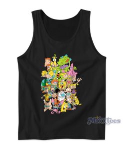 Nickelodeon Cartoons Tank Top Cheap Custom Nickelodeon Cartoons Tank Top Cheap Custom