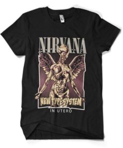 Nirvana Band New Type System In Utero T-shirt Nirvana Band New Type System In Utero T-shirt