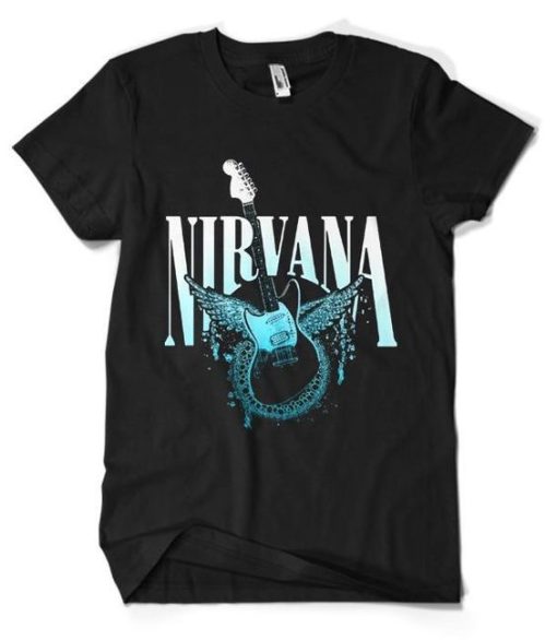 Nirvana band Guitar T-shirt