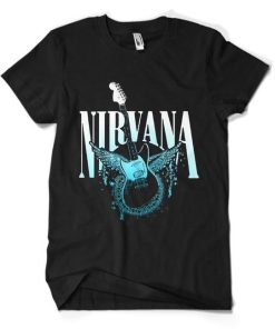 Nirvana band Guitar T-shirt