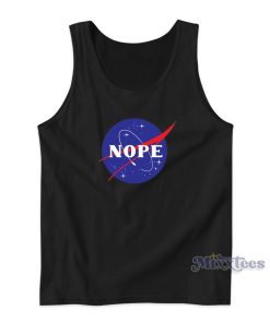 Nope Nasa Logo Tank Top for Unisex Nope Nasa Logo Tank Top for Unisex