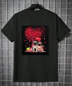 Official Couple Purge Costume Valentine’s Day Tree Cute Hearts T shirt