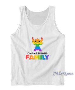 Ohana Means Family Rainbow Disney Tank Top