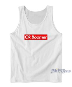 Ok Boomer Box Logo Tank Top for Unisex Ok Boomer Box Logo Tank Top for Unisex