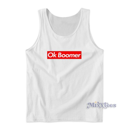 Ok Boomer Box Logo Tank Top for Unisex