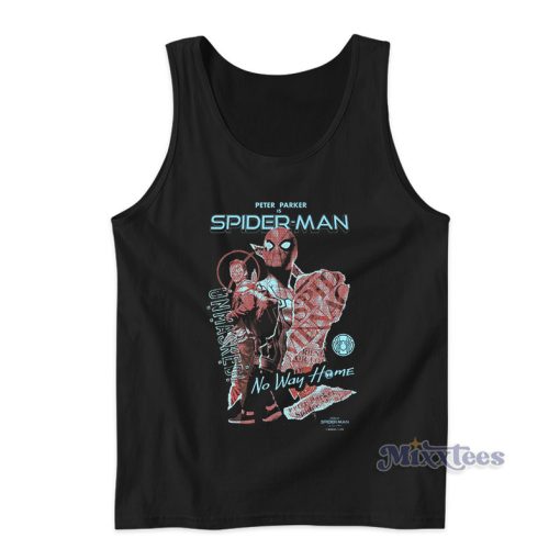 Pater Parker Spider Man Unmasked No Way Home Tank Top