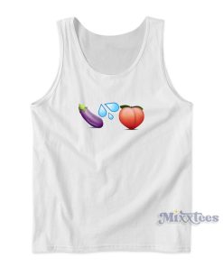 Peach Eggplant Water Tank Top for Unisex Peach Eggplant Water Tank Top for Unisex
