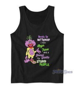 Peanut Jeff Dunham Buckle Up Buttercup I have Anger Issues Tank Top