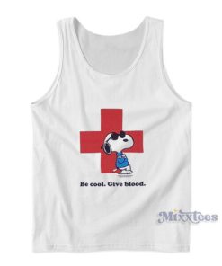 Peanuts Snoopy Be Cool Give Blood Tank Top
