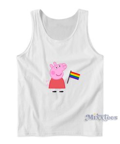 Peppa Pig Gay Flag Tank Top For Unisex Peppa Pig Gay Flag Tank Top For Unisex