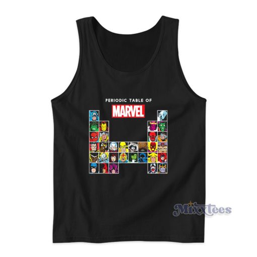 Periodic Table Of Marvel Tank Top