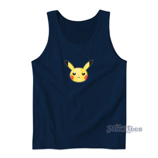 Pikachu Annoyed Tank Top for Unisex