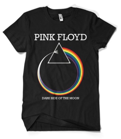 Pink Floyd band circle rainbow T-shirt