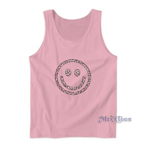 Pink Lily Smiley Face Tank Top