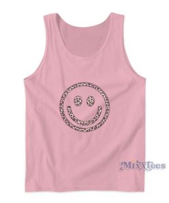 Pink Lily Smiley Face Tank Top
