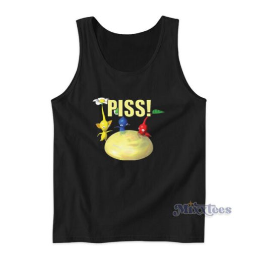 Piss Funny Pikmin Tank Top