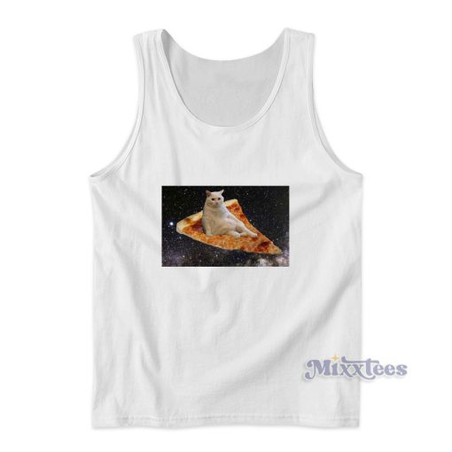 Pizza Cat Space Tank Top for Unisex