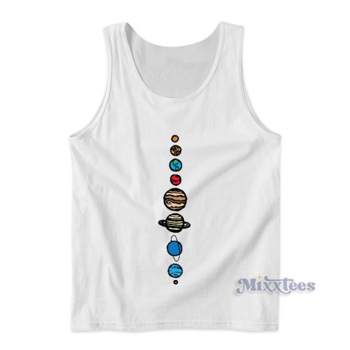 Planets Colour Tank Top for Unisex