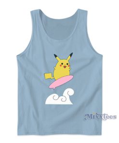 Pokemon Surfing Pikachu Tank Top For Unisex Pokemon Surfing Pikachu Tank Top For Unisex