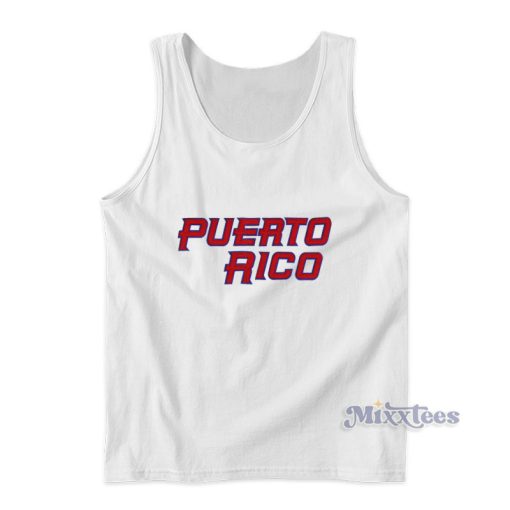 Puerto Rico Bad Bunny Tank Top For Unisex