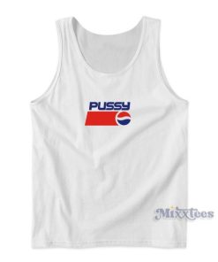 Pussy Pepsi Logo Parody Tank Top for Unisex