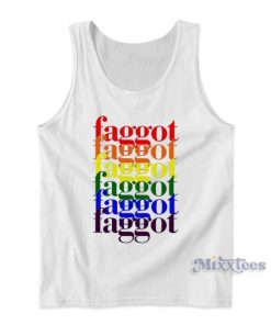 Rainbow Faggot Gay Pride Tank Top for Unisex