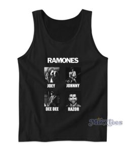 Ramones Joey Johnny Dee Dee Razor Ramon Meme Tank Top