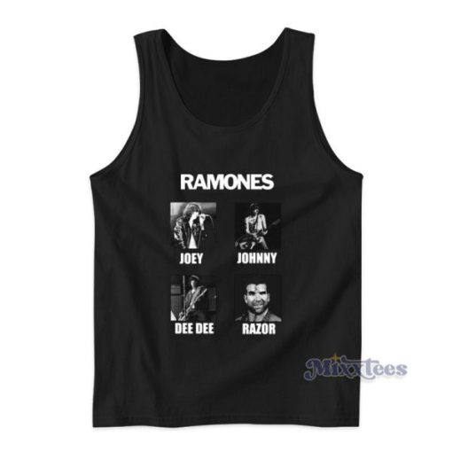 Ramones Joey Johnny Dee Dee Razor Ramon Meme Tank Top