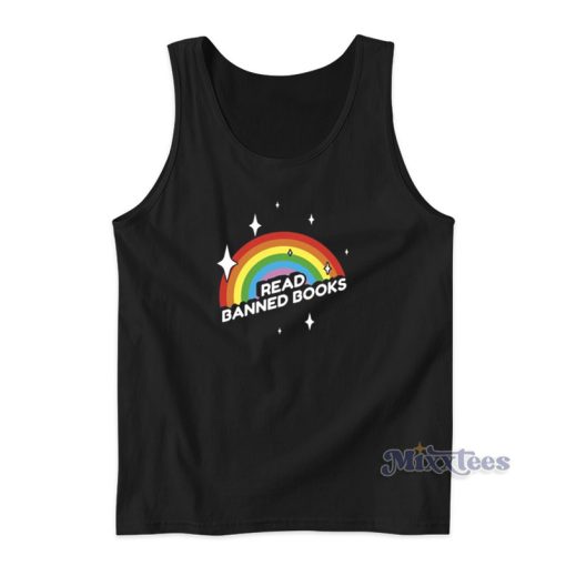 Read Banned Books Rainbow Tank Top