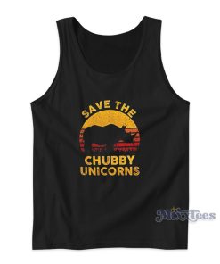 Rhino Save The Chubby Unicorn Tank Top Rhino Save The Chubby Unicorn Tank Top