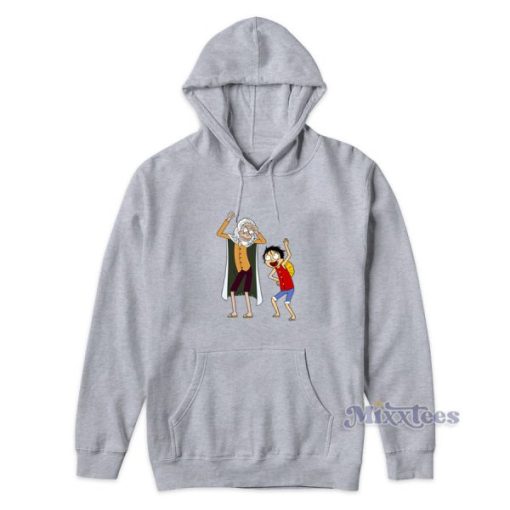 Rick And Morty One Piece Rayleigh and Luffy Hoodie