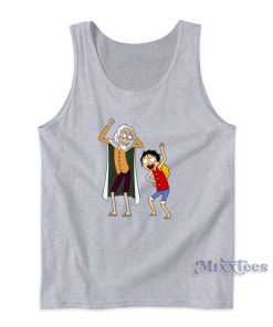 Rick And Morty One Piece Rayleigh and Luffy Tank Top Rick And Morty One Piece Rayleigh and Luffy Tank Top