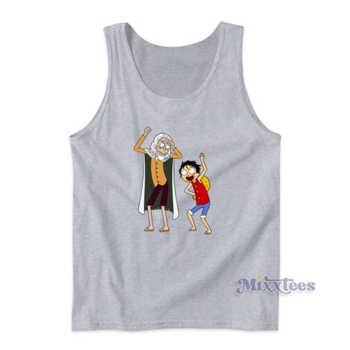 Rick And Morty One Piece Rayleigh and Luffy Tank Top