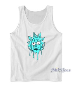 Rick and Morty Goopy Dripping Blue Rick Tank Top Rick and Morty Goopy Dripping Blue Rick Tank Top