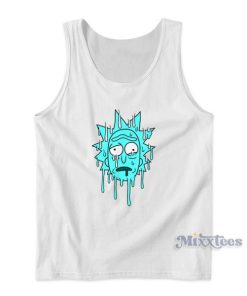 Rick and Morty Goopy Dripping Blue Rick Tank Top