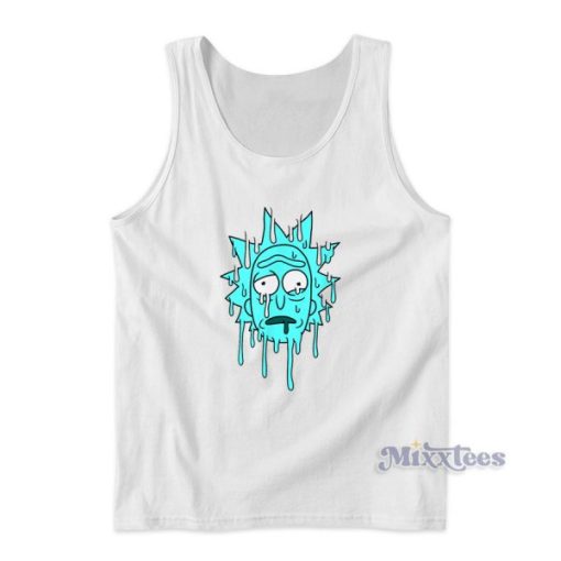 Rick and Morty Goopy Dripping Blue Rick Tank Top