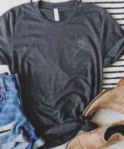 Rose Embroidery Unisex t-shirt