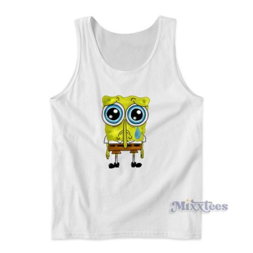 Sad Spongebob Tank Top for Unisex