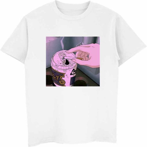 Sad smokes Anime T-Shirt