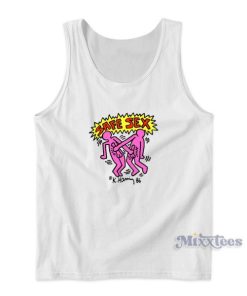 Safe Sex Keith Haring 86 Tank Top 1 Safe Sex Keith Haring 86 Tank Top 2
