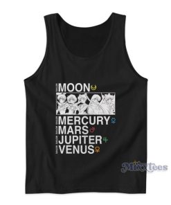 Sailor Moon Mercury Mars Jupiter Venus Tank Top For Unisex