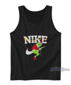 Santa Grinch Nike Light Merry Christmas Tank Top Santa Grinch Nike Light Merry Christmas Tank Top