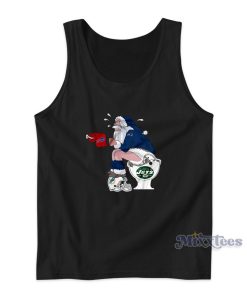 Santa Sitting On New York Jets Helmet Tank Top Santa Sitting On New York Jets Helmet Tank Top