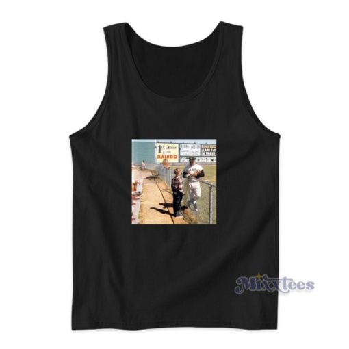 Say Hey Kid Willie Mays Of The New York Giants Signing Tank Top