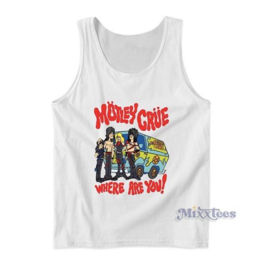 Scooby Doo Motley Crue Where Are You Tank Top