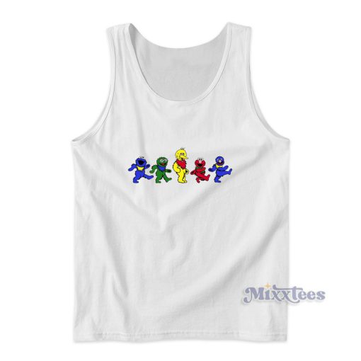 Sesame Street Dancing Bear Style Tank Top for Unisex